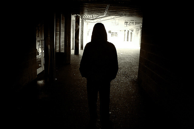 Hooded Figure by Simon Lesley
